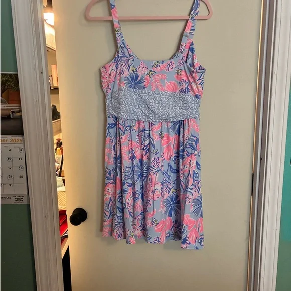 NWT Lilly Pultizer Nemy Skirted Romper •Elephant Splash Engineered• Size 12 - Picture 7 of 10